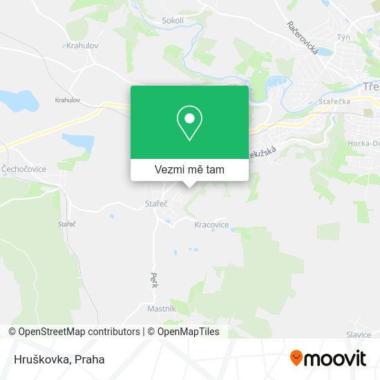 Hruškovka mapa