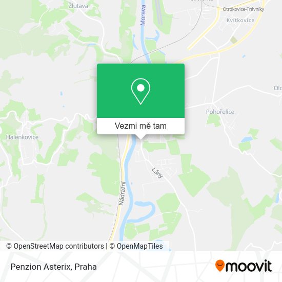 Penzion Asterix mapa