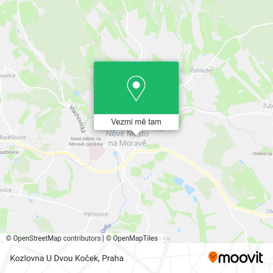 Kozlovna U Dvou Koček mapa