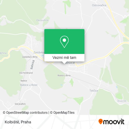 Kolbiště mapa