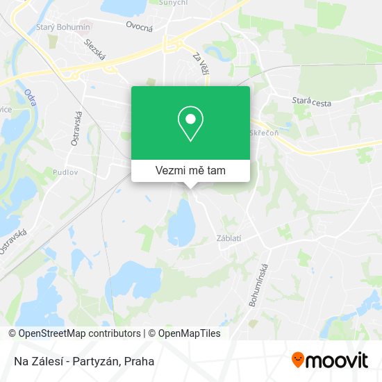Na Zálesí - Partyzán mapa