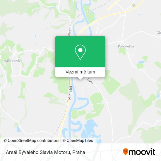 Areál Bývalého Slavia Motoru mapa