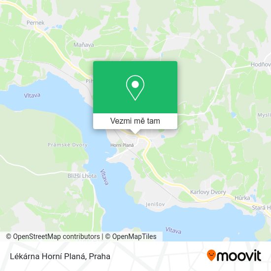 Lékárna Horní Planá mapa