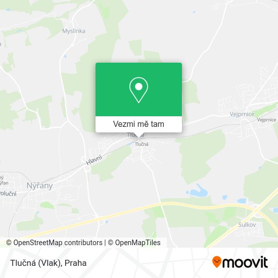 Tlučná (Vlak) mapa
