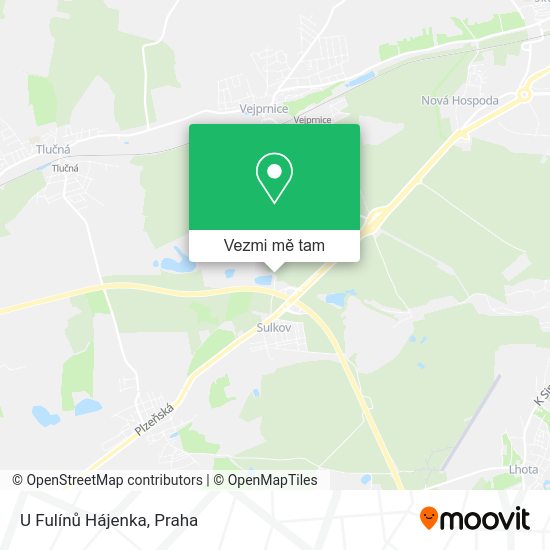 U Fulínů Hájenka mapa