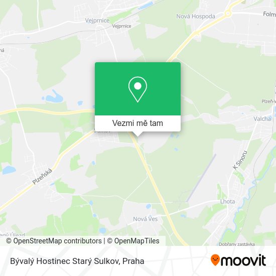 Bývalý Hostinec Starý Sulkov mapa