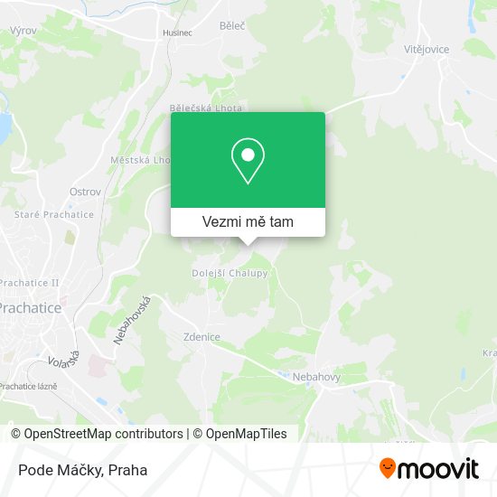 Pode Máčky mapa