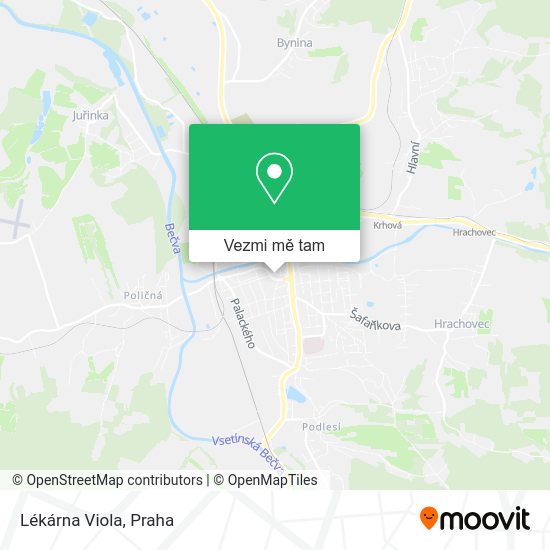 Lékárna Viola mapa