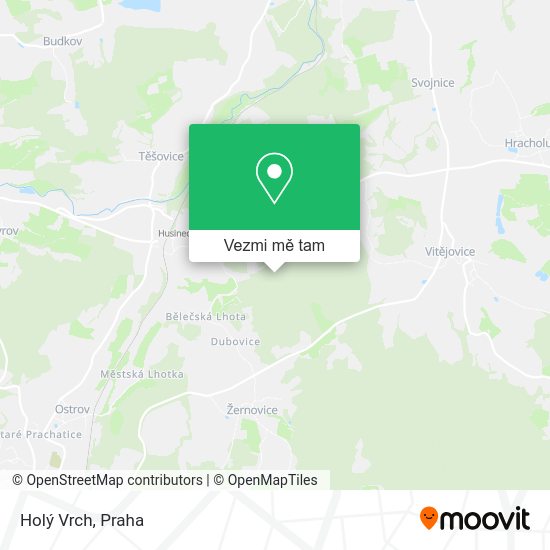 Holý Vrch mapa