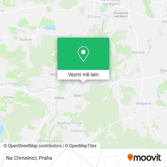 Na Chmelnici mapa