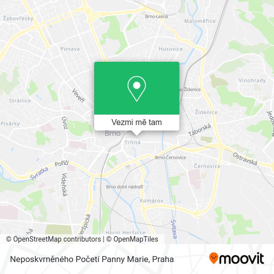 Neposkvrněného Početí Panny Marie mapa