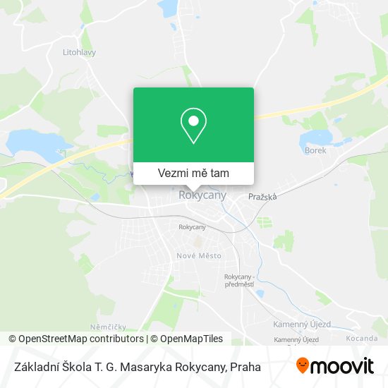 Základní Škola T. G. Masaryka Rokycany mapa