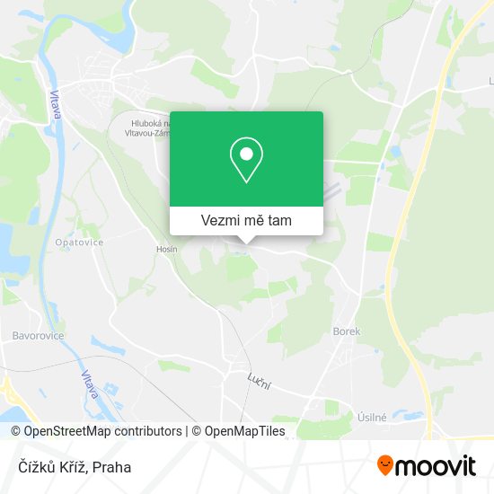 Čížků Kříž mapa