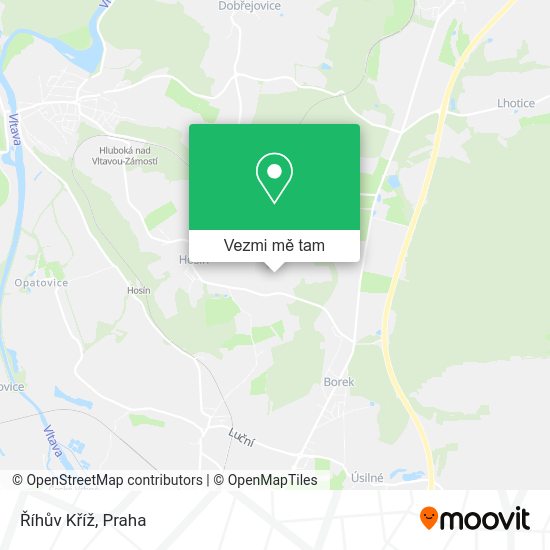 Říhův Kříž mapa