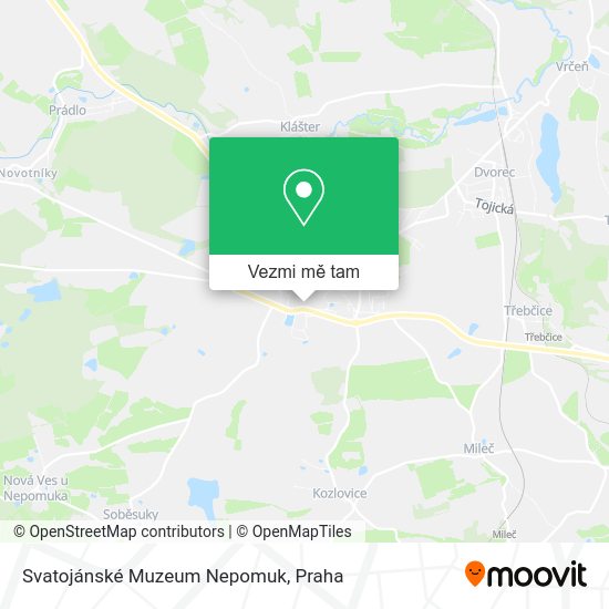 Svatojánské Muzeum Nepomuk mapa