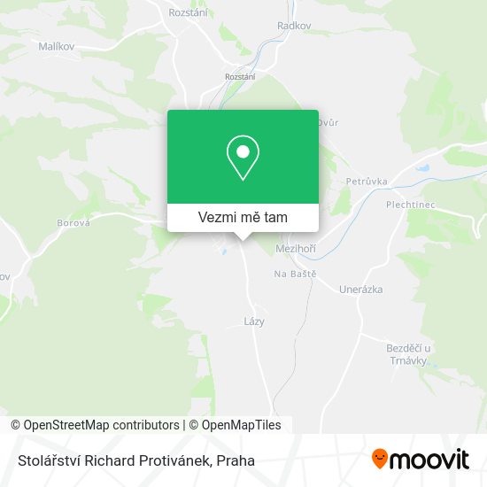Stolářství Richard Protivánek mapa