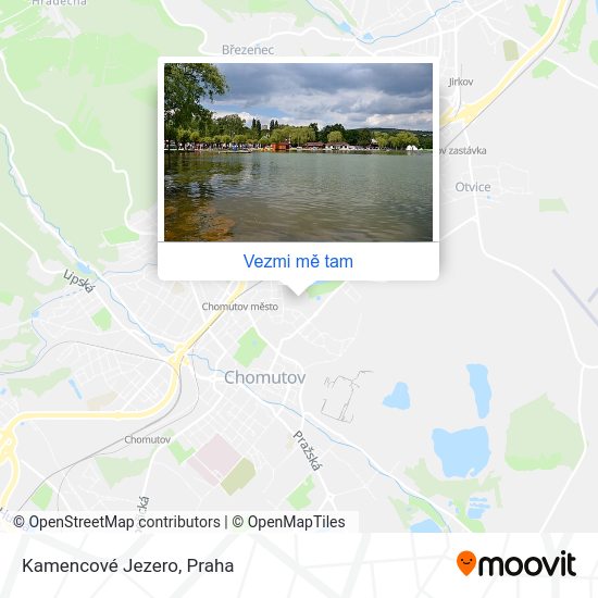 Kamencové Jezero mapa
