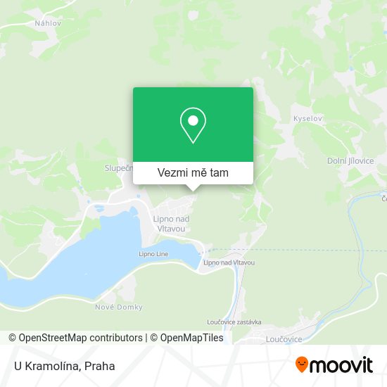 U Kramolína mapa