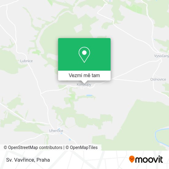 Sv. Vavřince mapa