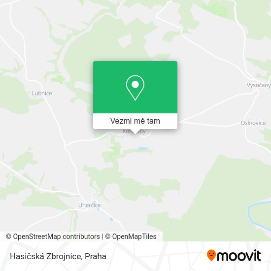 Hasičská Zbrojnice mapa