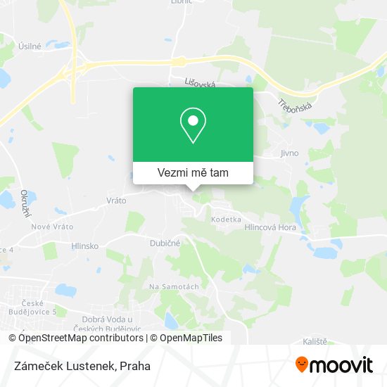 Zámeček Lustenek mapa