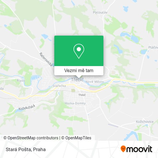 Stará Pošta mapa
