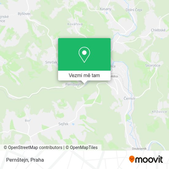 Pernštejn mapa