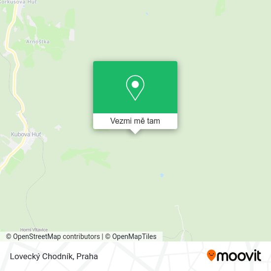 Lovecký Chodník mapa