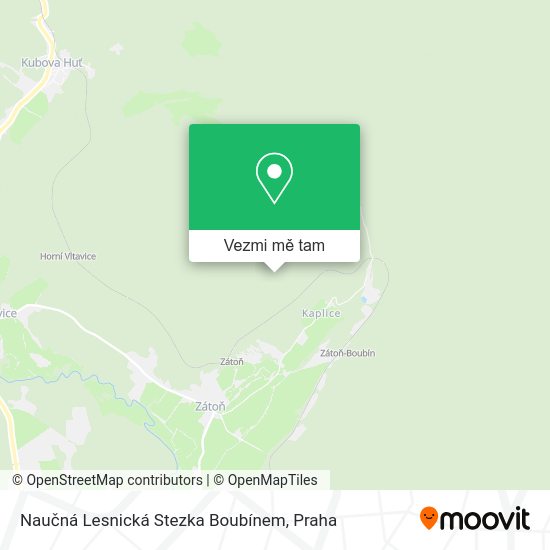 Naučná Lesnická Stezka Boubínem mapa