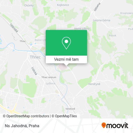 Ns Jahodná mapa