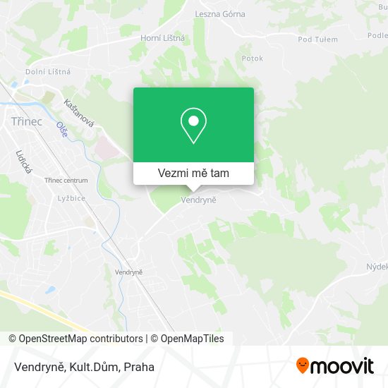 Vendryně, Kult.Dům mapa