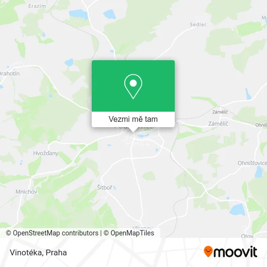 Vinotéka mapa