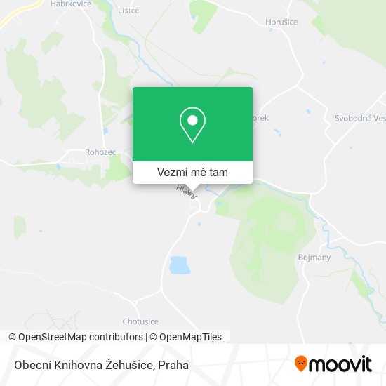 Obecní Knihovna Žehušice mapa