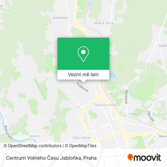 Centrum Volného Času Jabloňka mapa