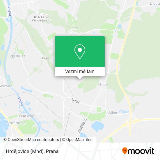 Hrdějovice (Mhd) mapa