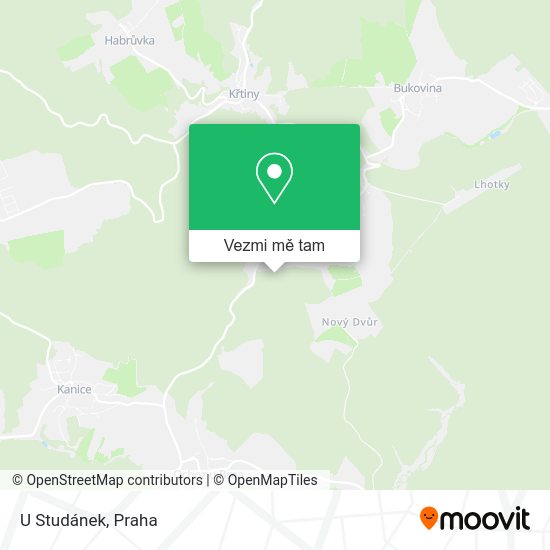 U Studánek mapa