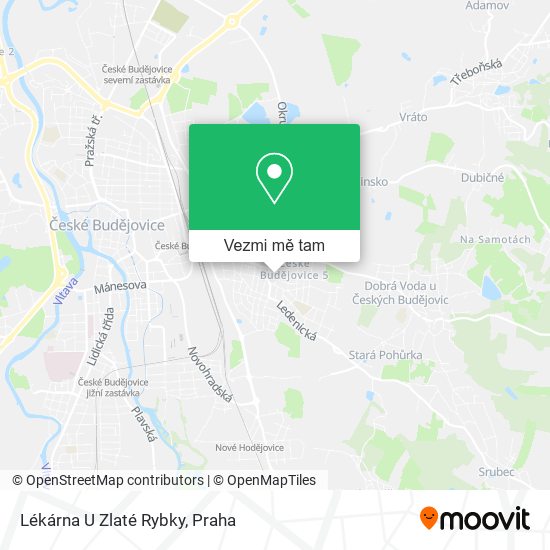 Lékárna U Zlaté Rybky mapa