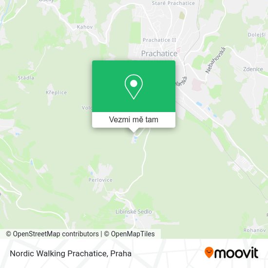 Nordic Walking Prachatice mapa