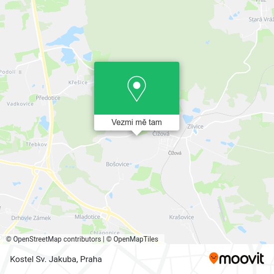 Kostel Sv. Jakuba mapa