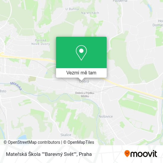 Mateřská Škola ""Barevný Svět"" mapa