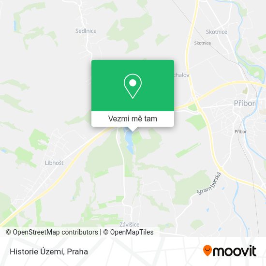 Historie Území mapa