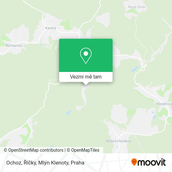 Ochoz, Říčky, Mlýn Klenoty mapa