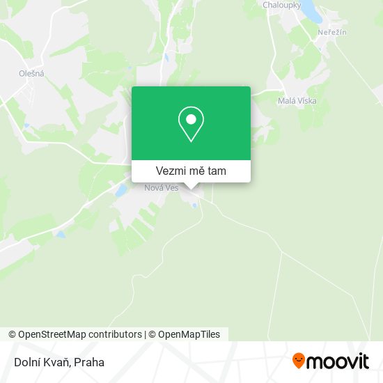 Dolní Kvaň mapa