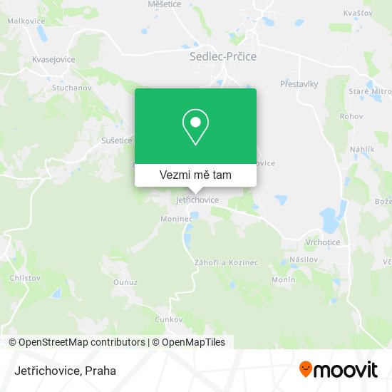 Jetřichovice mapa