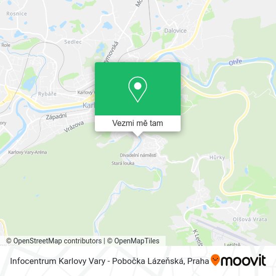 Infocentrum Karlovy Vary - Pobočka Lázeňská mapa