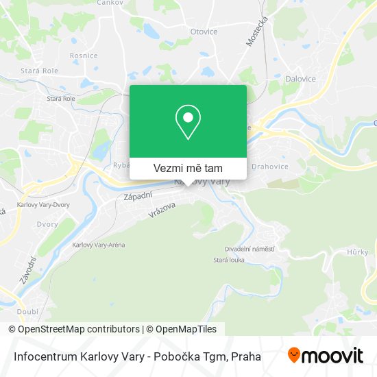 Infocentrum Karlovy Vary - Pobočka Tgm mapa