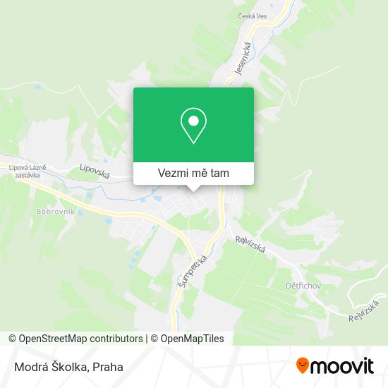 Modrá Školka mapa
