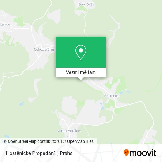 Hostěnické Propadání I mapa