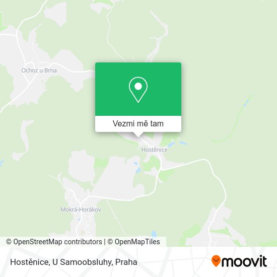 Hostěnice, U Samoobsluhy mapa