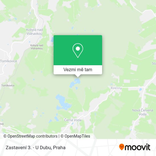 Zastavení 3. - U Dubu mapa